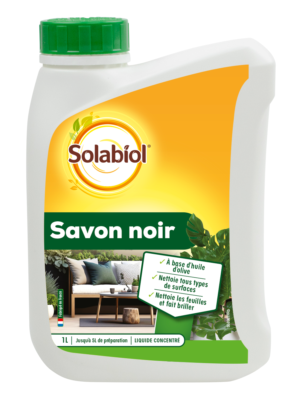 Savon noir concentré 1l sol - solabiol