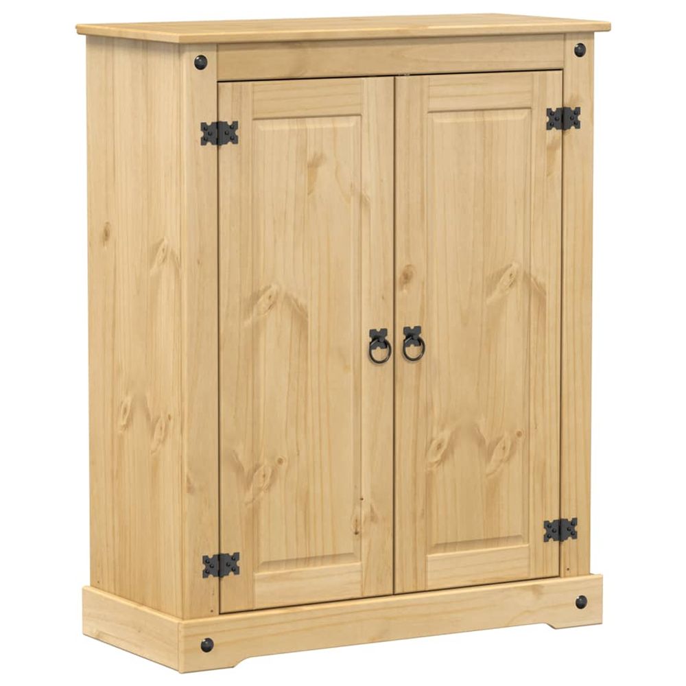 Armoire à chaussures corona 86x38,5x108 cm bois de pin massif