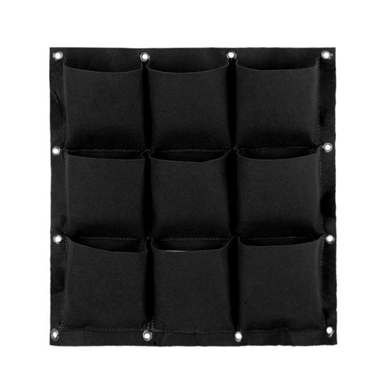 Dtopbuyage - sac de culture mural vertical, noir, 9 poches