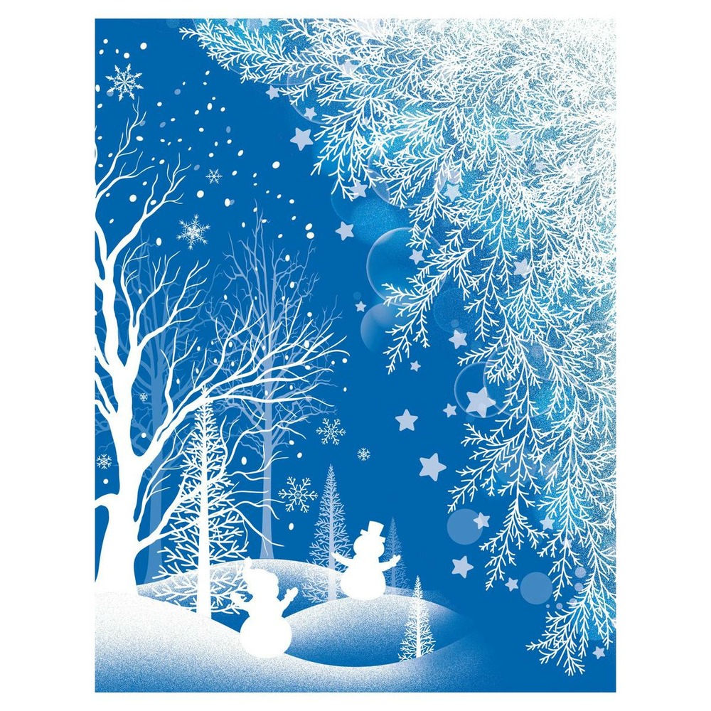 Décovitre blanc paillettes 29x41cm