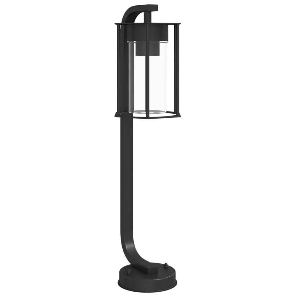 Lampadaire d'extérieur 60 cm acier inoxydable noir