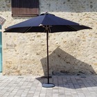 Parasol noir en bois 350 cm bilbao