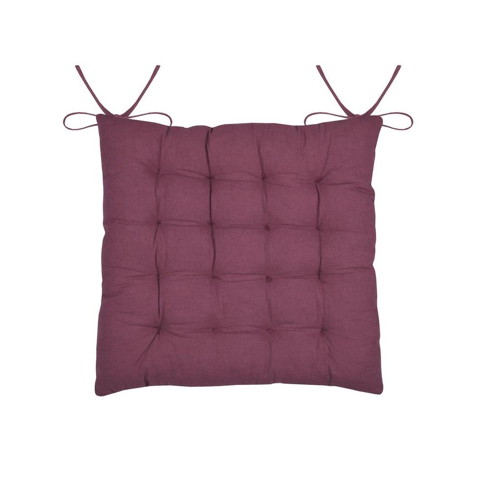 Assise de chaise matelassée en coton pop colors