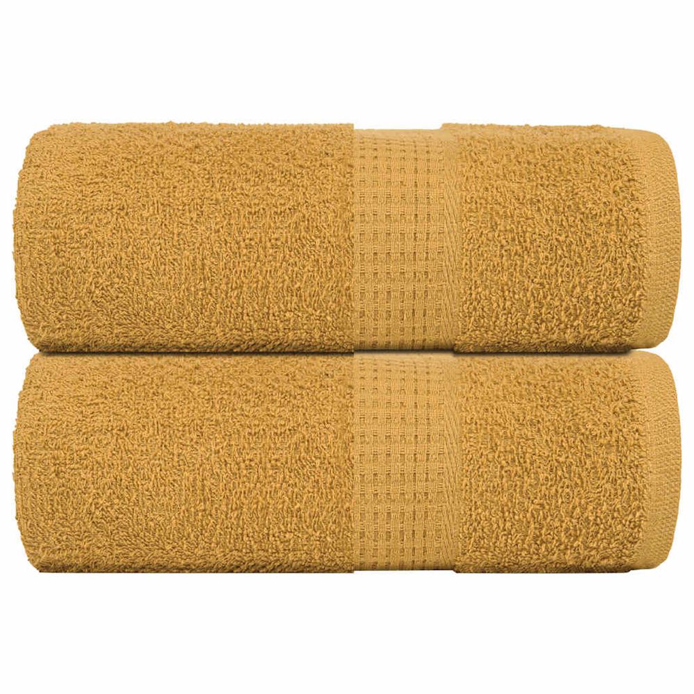 Serviettes de toilette frogn 2 pièces or 30x30 cm 360 g/m²
