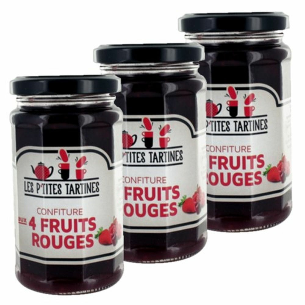 Confiture aux 4 fruits rouges - les p'tites tartines