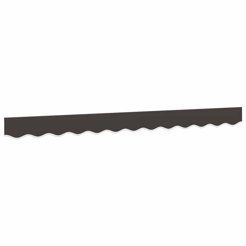 Tissu de remplacement de cantonnière d’auvent rayure anthracite