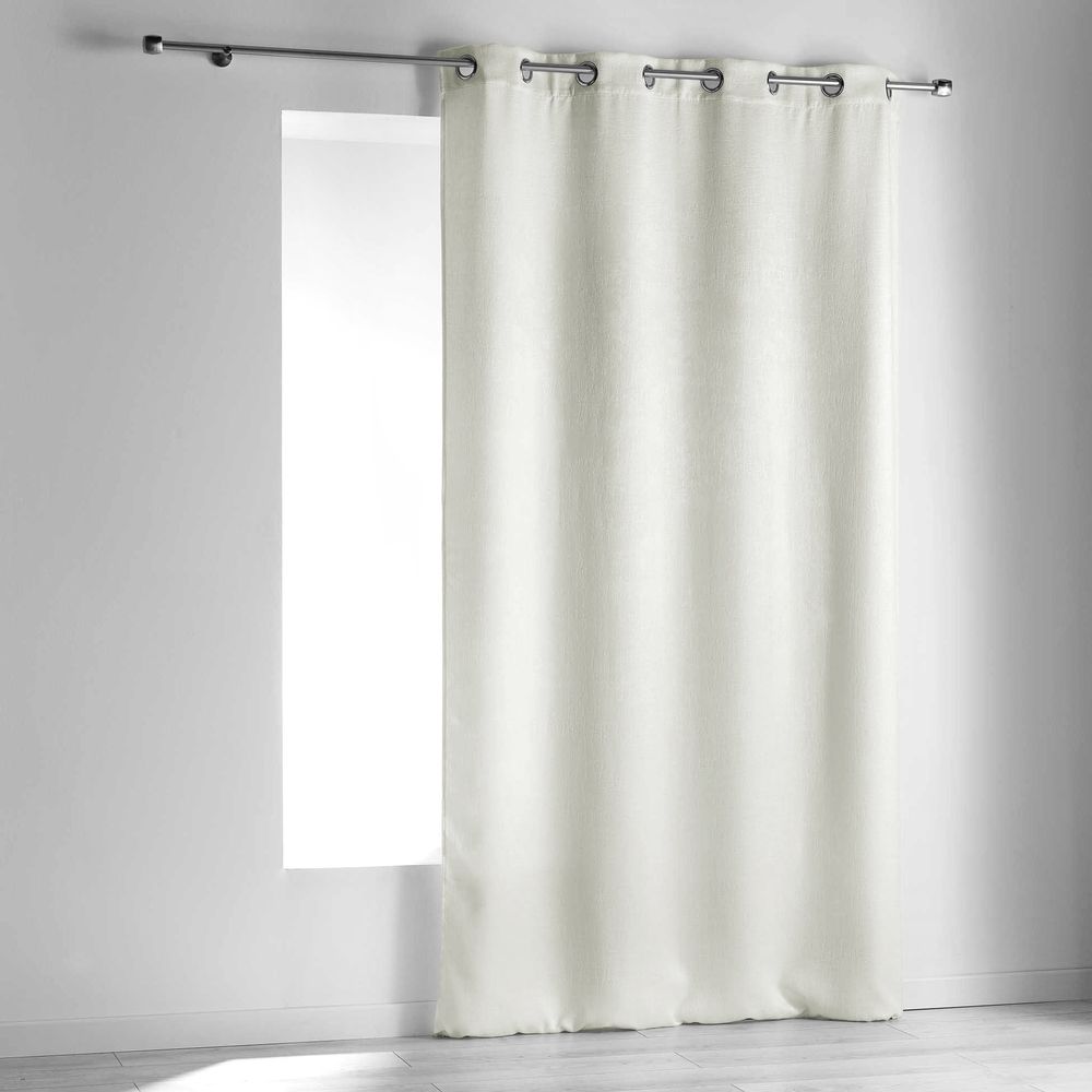 Rideau a oeillets occultant 140 x 240 cm opacie blanc