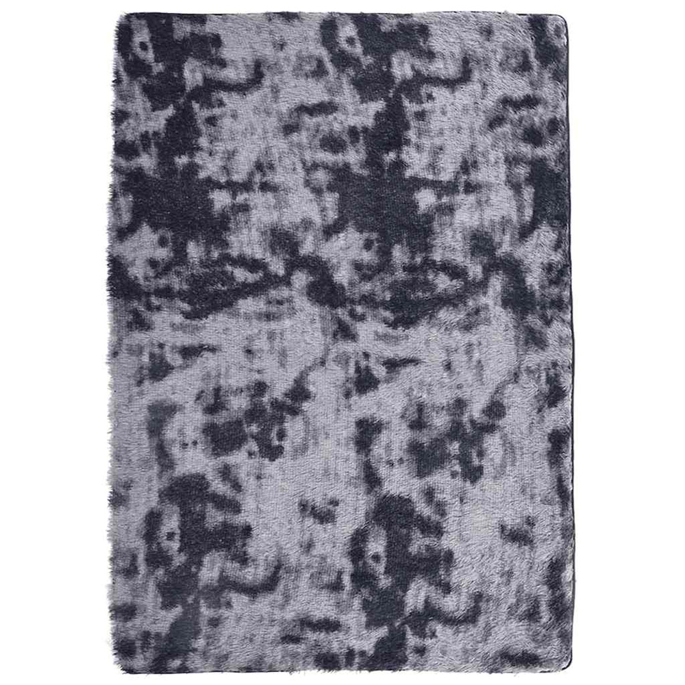 Tapis shaggy à poils longs navarra gris foncé 240x340 cm