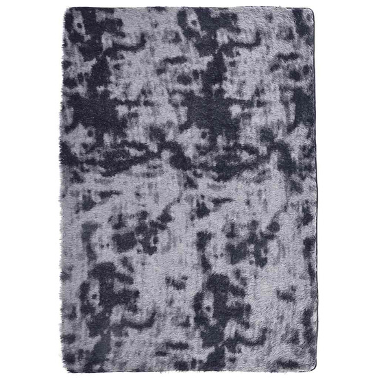 Tapis shaggy à poils longs navarra gris foncé 240x340 cm