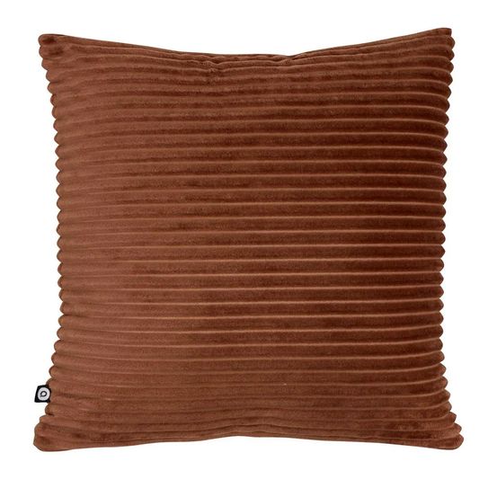 Coussin en velours côtelé