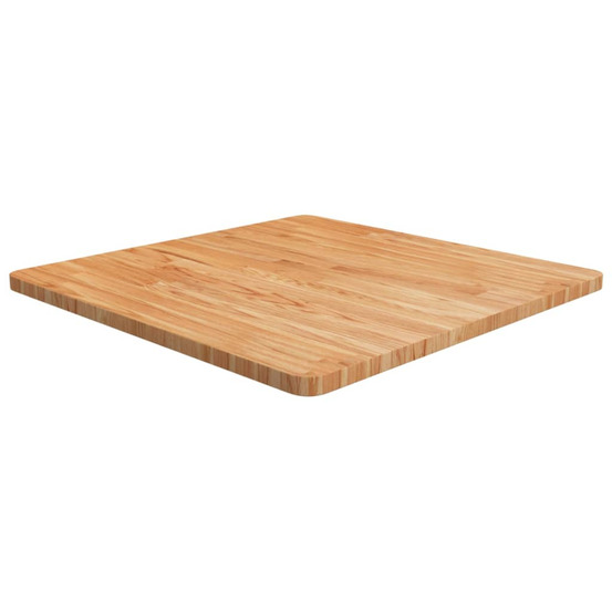 Dessus de table carré marron clair70x70x2,5cm bois chêne traité