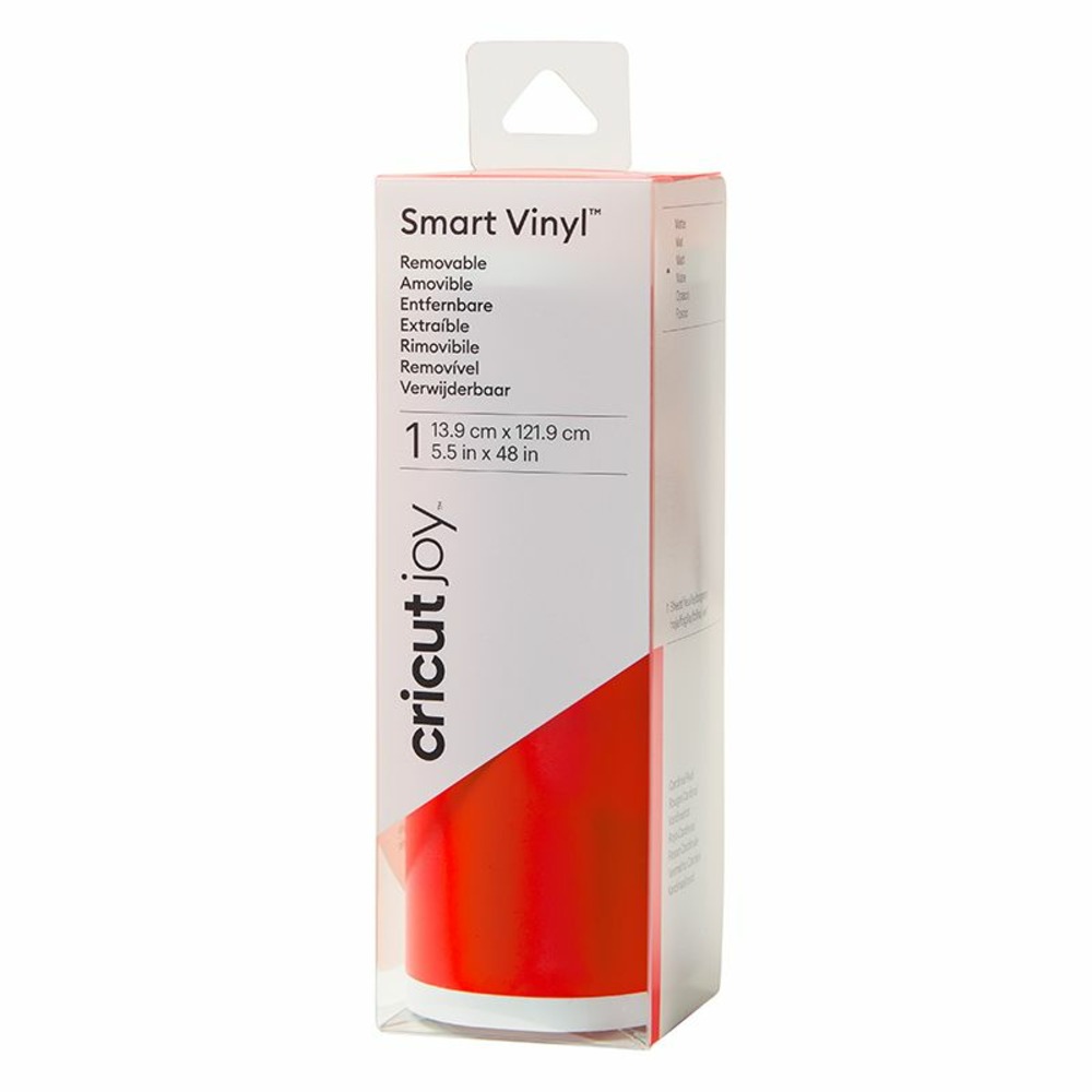 Vinyle amovible rouge mat 121,9 x 13,9 cm - cricut joy