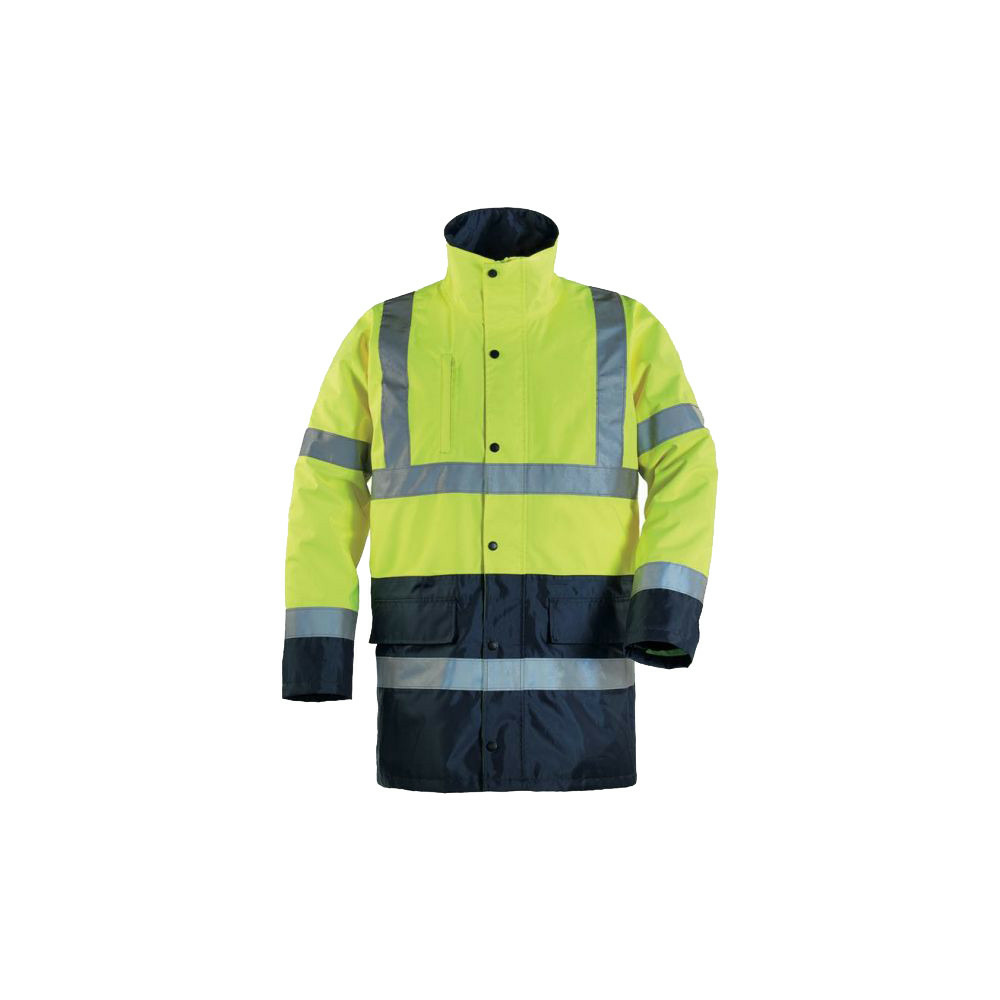 Parka hi way haute visibilité jaune fluo marine txl coverguard 70452xl