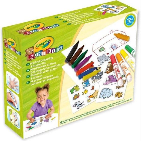 Mon premier coffret de coloriage et de gommettes