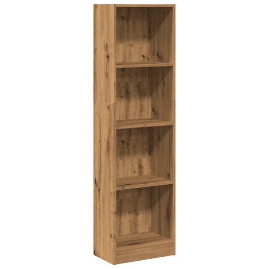 Bibliothèque chêne artisanal 40x24x143 cm bois d'ingénierie