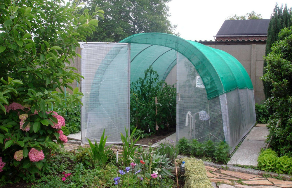 Filet d'ombrage pour serre tunnel de jardin - 3 à 4m de large - longueur 4m - les serres tonneau