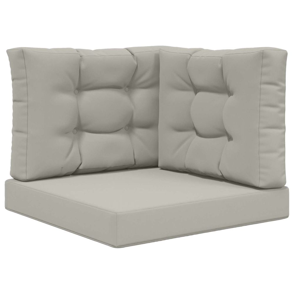Coussin de canapé d'extérieur polyester gris 60 x 60 cm