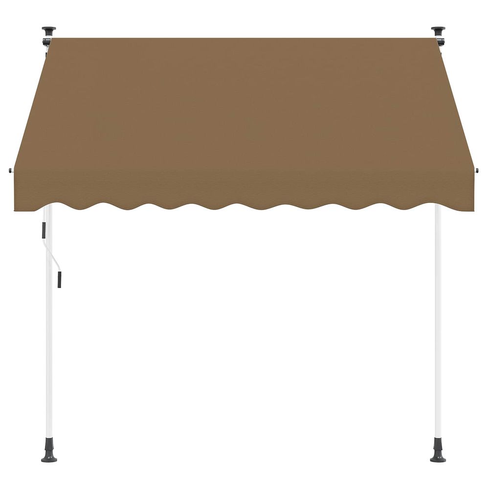 Auvent rétractable manuel beige 400 cm