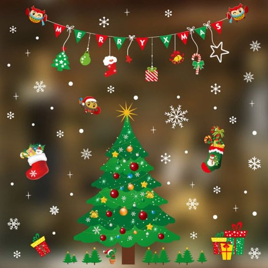 Stickers de noël - sapin
