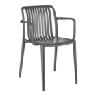 Mica decorations - chaise de jardin en polypropylène gris