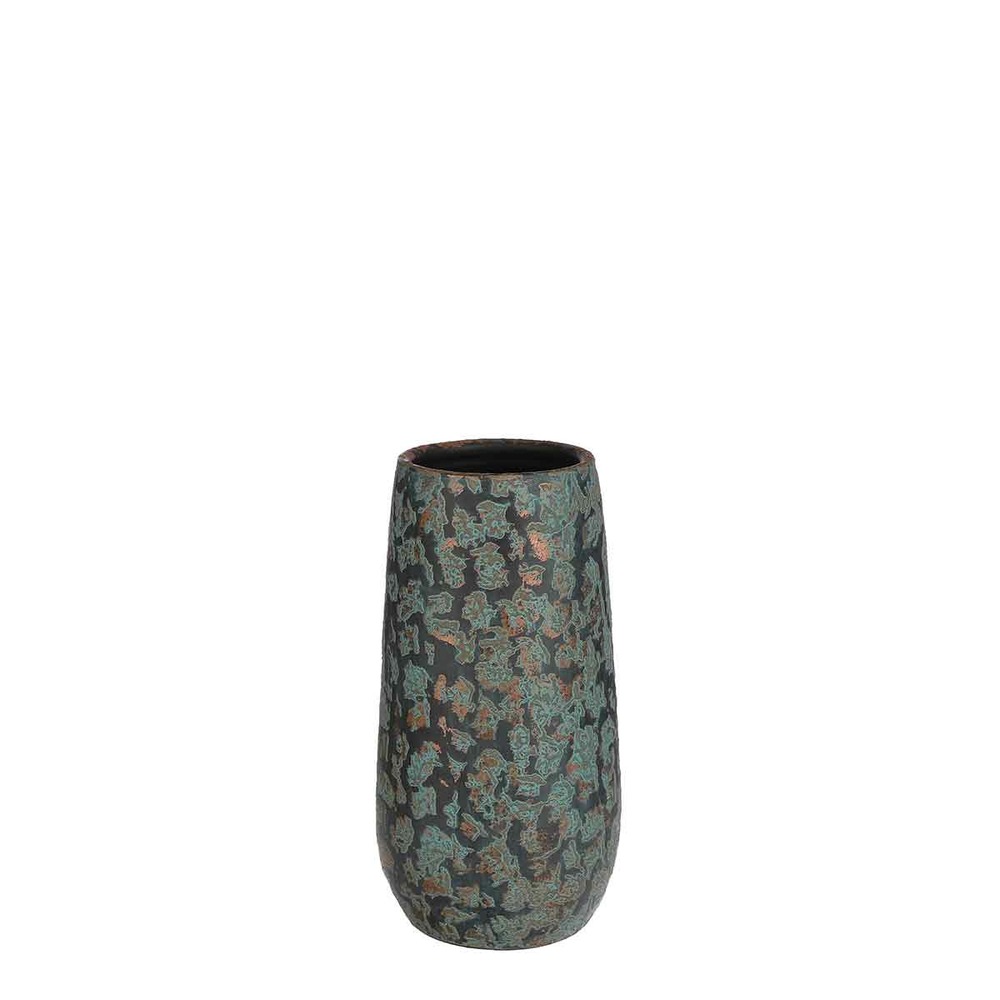 Mica decorations vase clemente - 17x17x35 cm - terracotta - cuivre