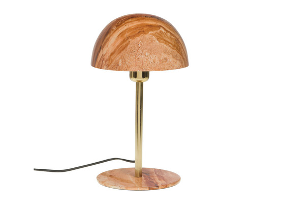 Lampe à poser basile marbre, terrazzo