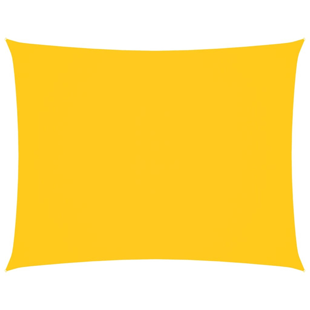 Voile de parasol tissu oxford rectangulaire 2,5x3,5 m jaune