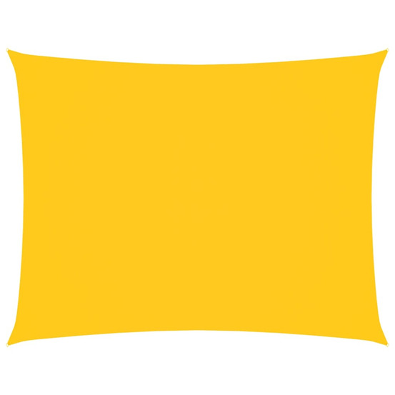 Voile de parasol tissu oxford rectangulaire 2,5x3,5 m jaune