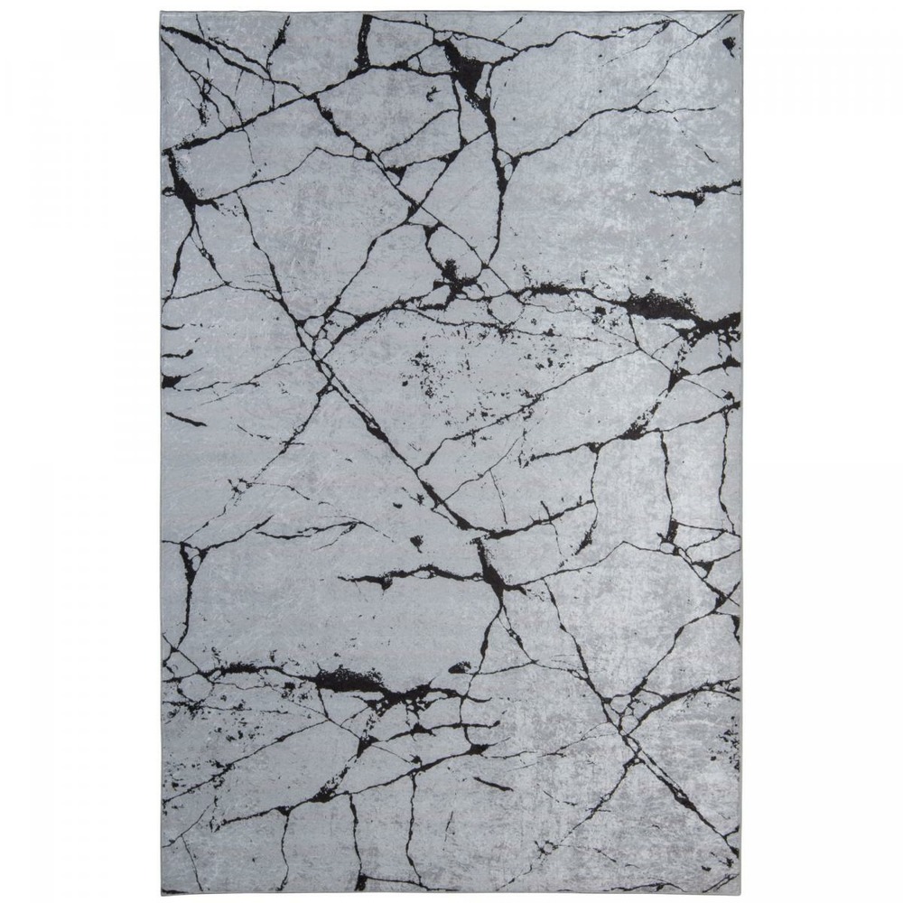 Tapis de cuisine 80x120 lyn11 marb gris, facile d'entretien