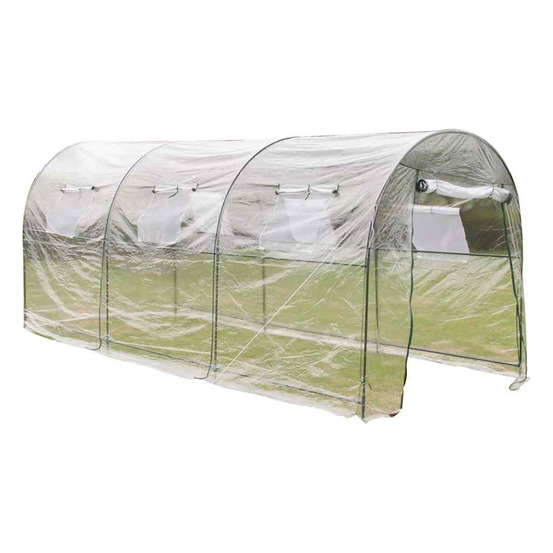 SERRE PORTABLE DE JARDIN LARGE-(862992)