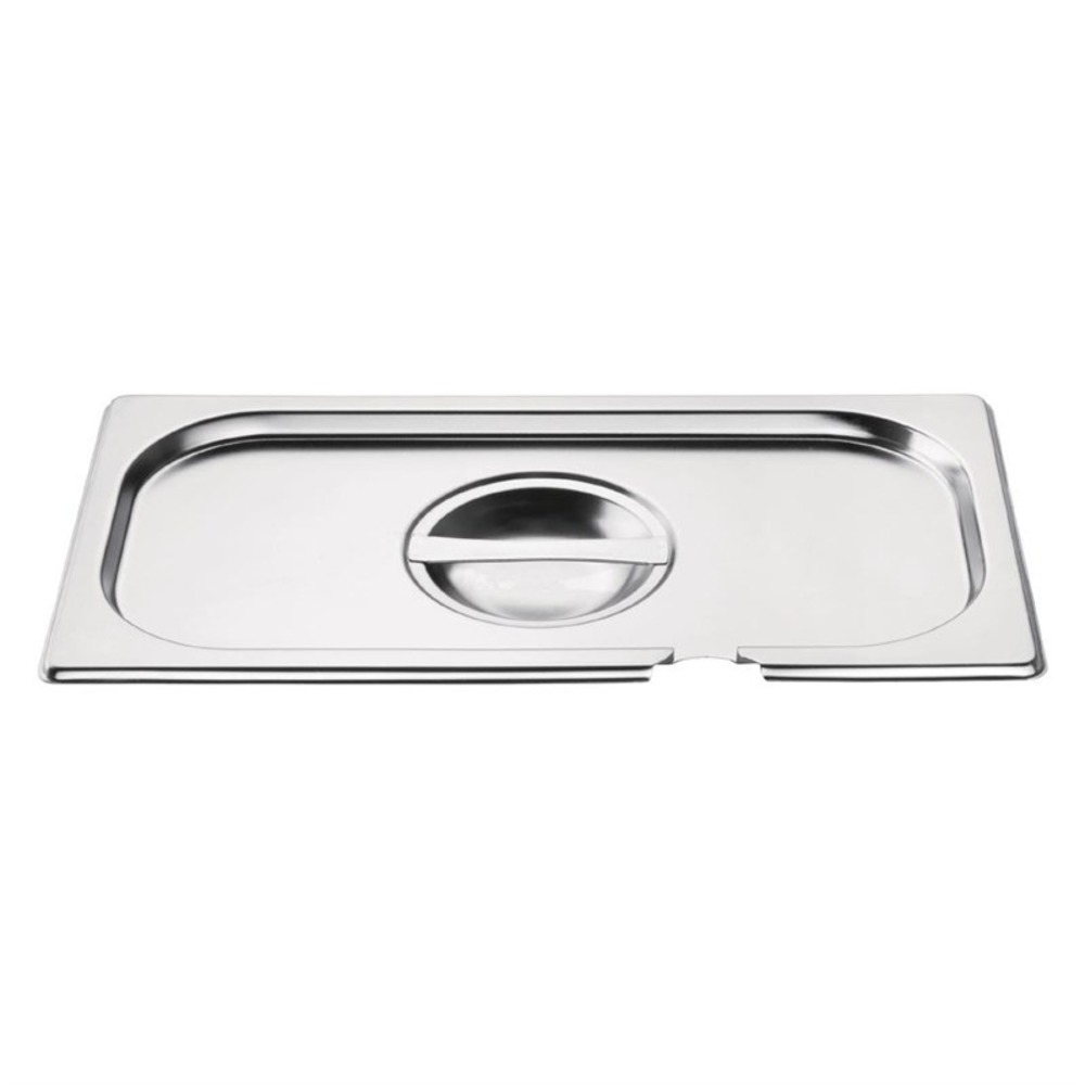 Couvercle bac gastro inox gn 1/3 avec encoche - vogue