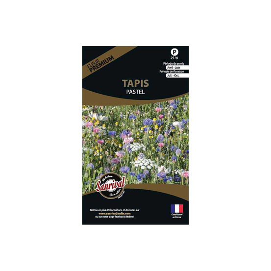 Graines de fleurs premium tapis pastel