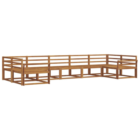 Ensemble de canapés d'extérieur 7 pcs naturel