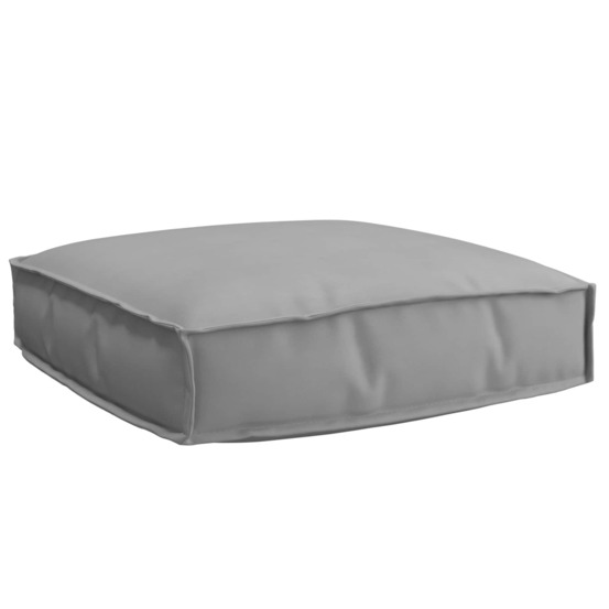 Coussin gris 60 x 60 x 12 cm tissu oxford