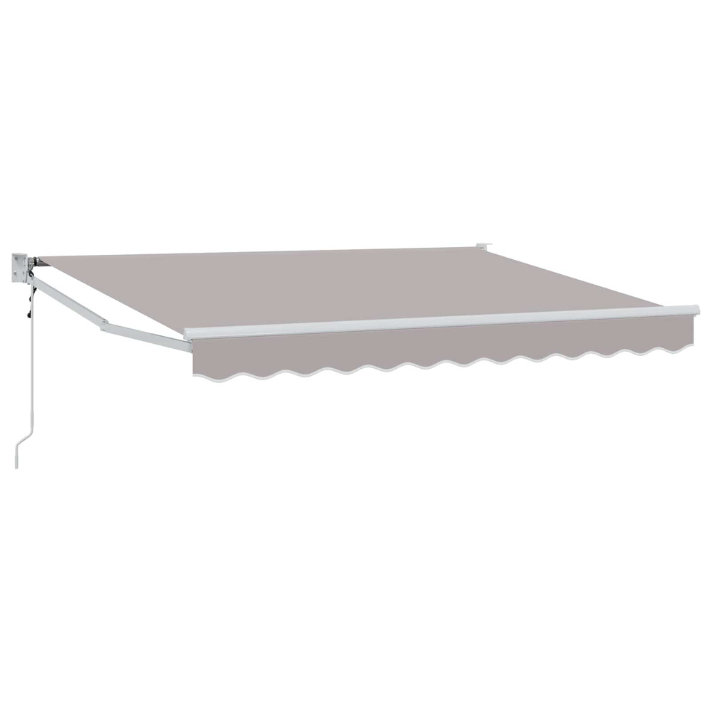 Auvent gris clair 3 x 2 m polyester et métal