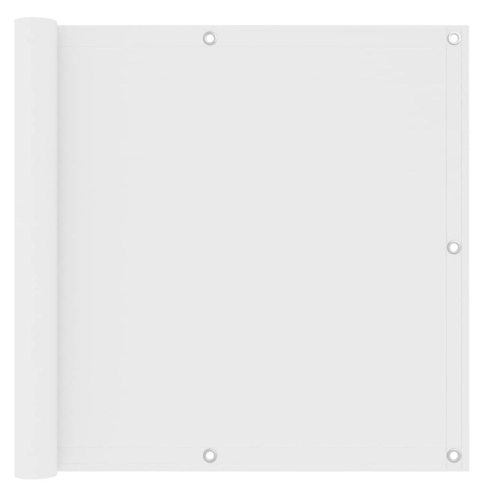 Écran de balcon blanc 90x500 cm tissu oxford