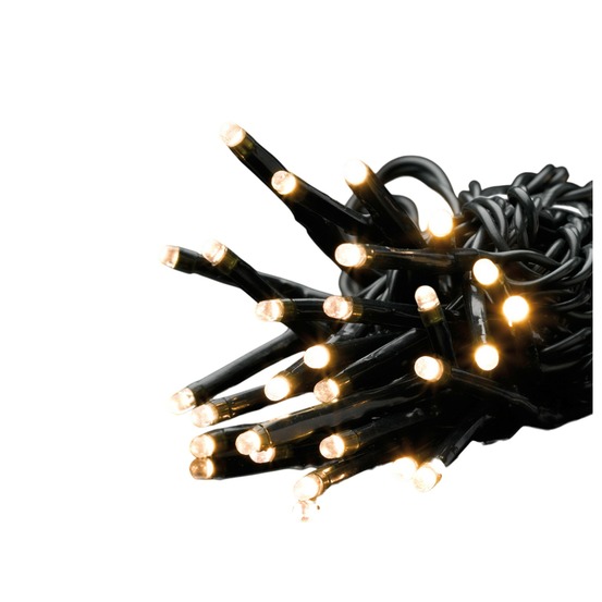 Guirlande électrique 80 led blanc chaud 3m fil vert