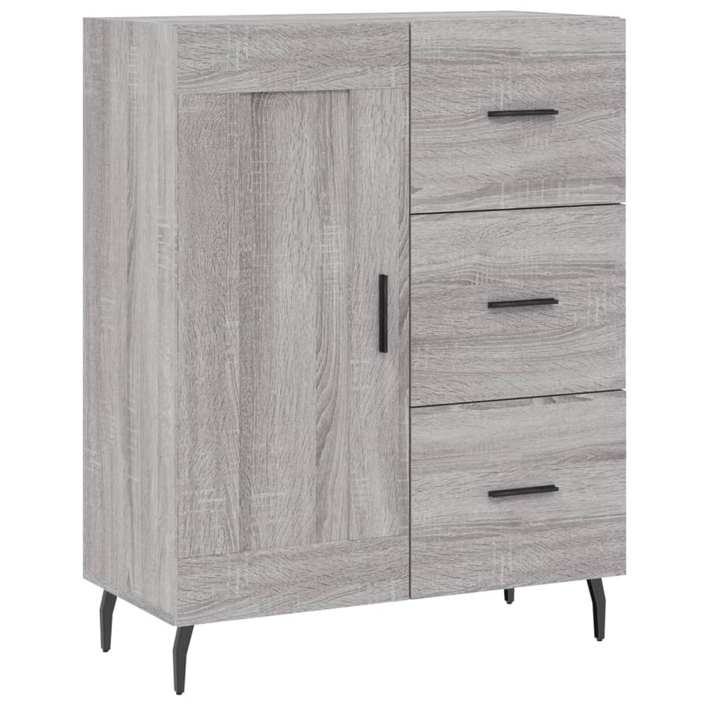 Buffet bahut commode armoire meuble de rangement organisateur cuisine salle de séjour salon sonoma 69,5 x 34 x 90 cm bois d'i