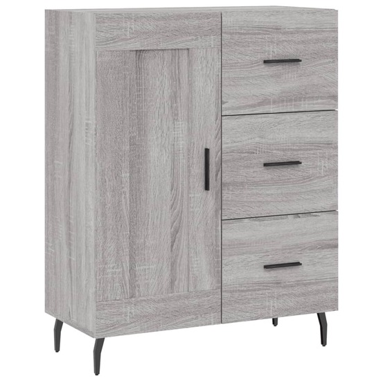 Buffet bahut commode armoire meuble de rangement organisateur cuisine salle de séjour salon sonoma 69,5 x 34 x 90 cm bois d'i