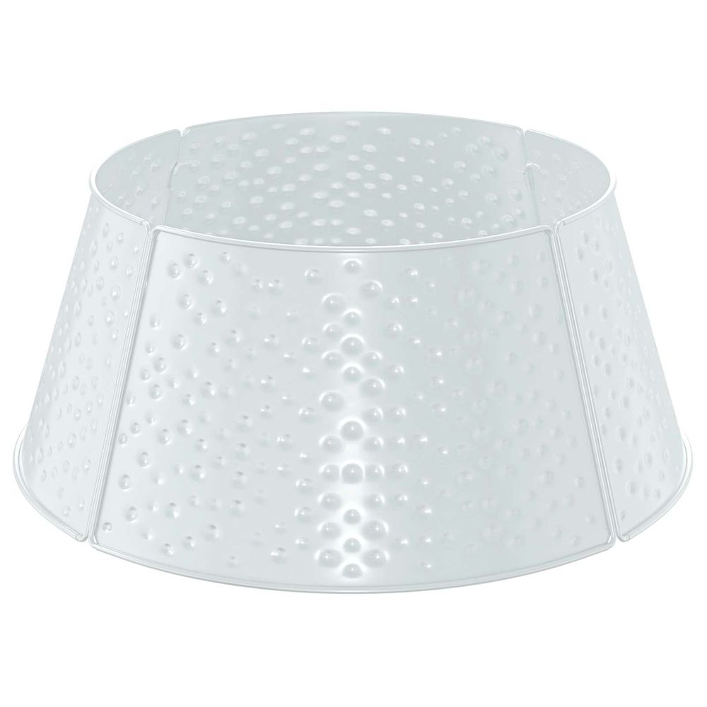 Jupe de sapin de noël en forme de cône blanc ø 62 x 25 cm acier