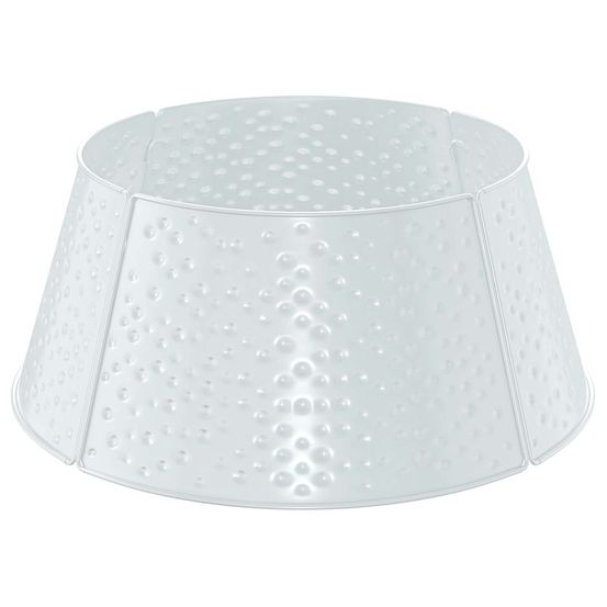 Jupe de sapin de noël en forme de cône blanc ø 62 x 25 cm acier