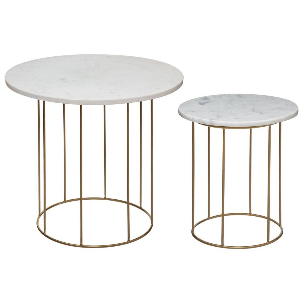 Lot de 2 tables gigognes 
