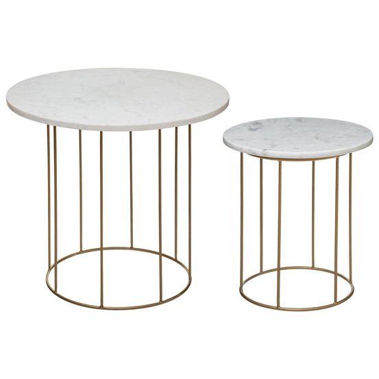 Lot de 2 tables gigognes