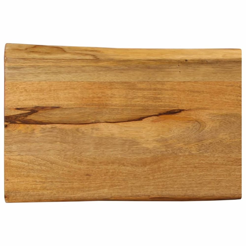 Dessus de table 60x40x3,8 cm bord vivant bois massif manguier