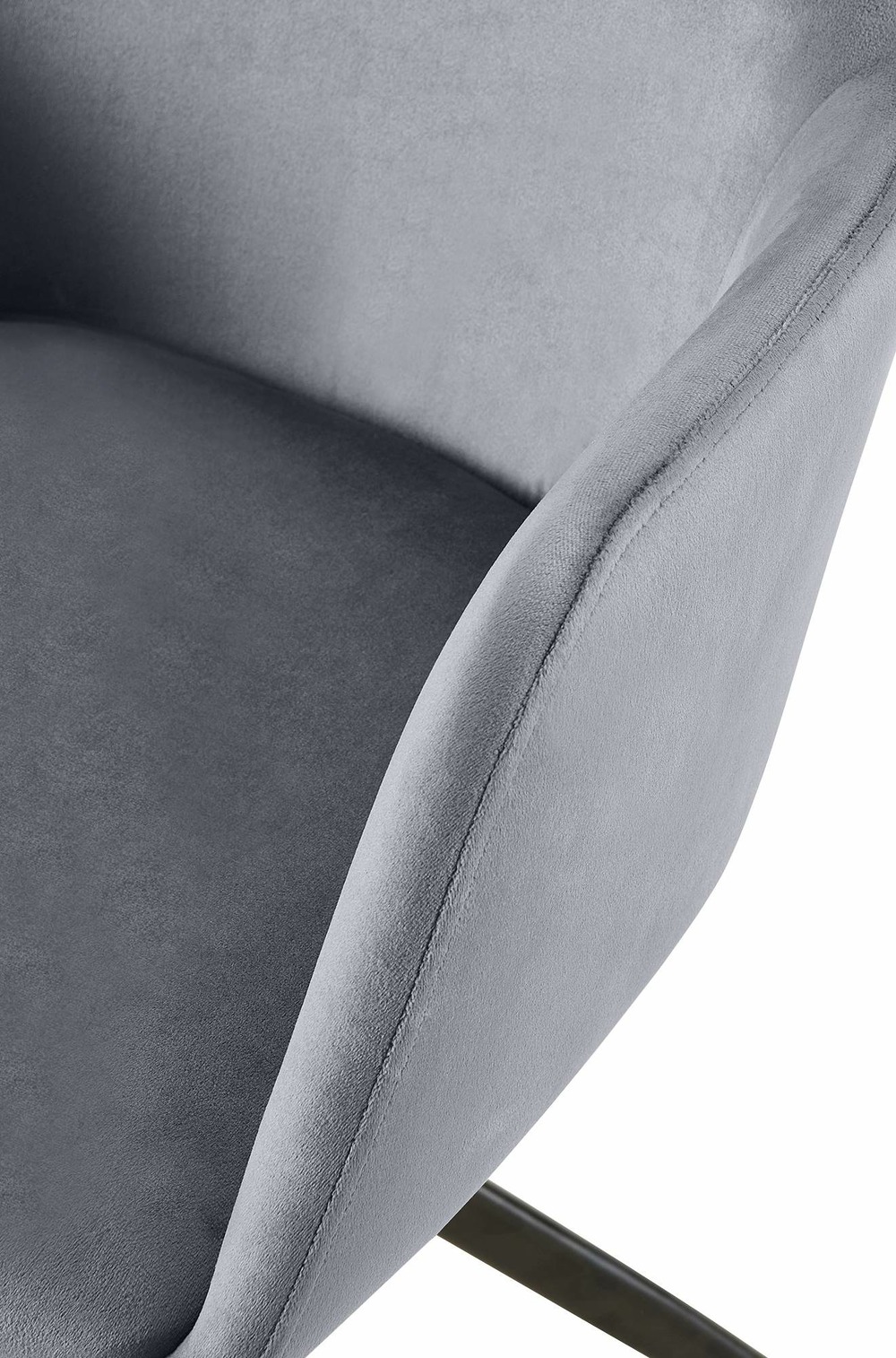 Chaise de salle à manger en velours olema