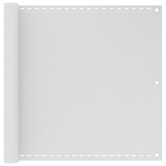 Écran de balcon brise pare vue protection confidentialité en pehd 90 x 600 cm blanc