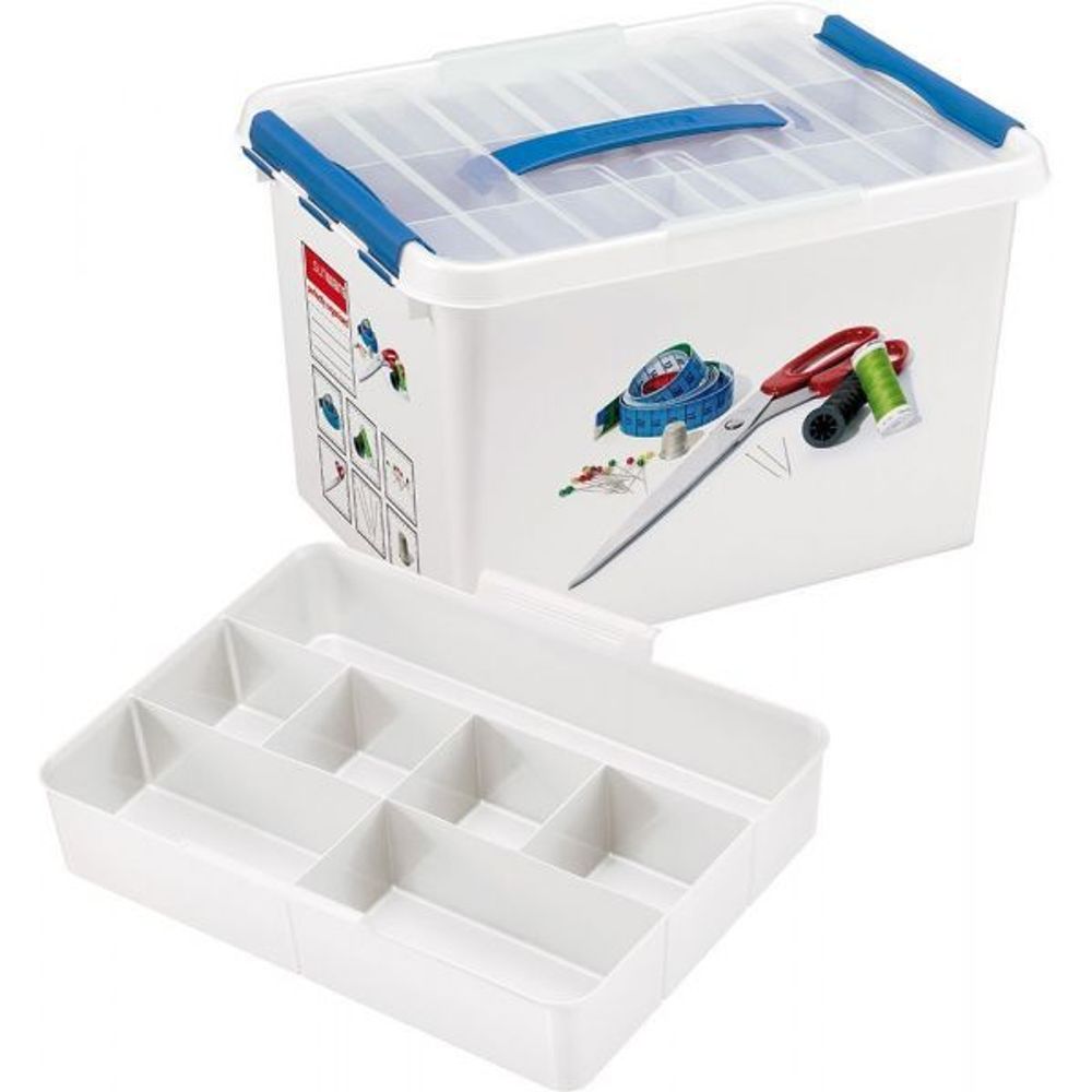 Boîte à couture q-line avec insert compartimenté 22 litres