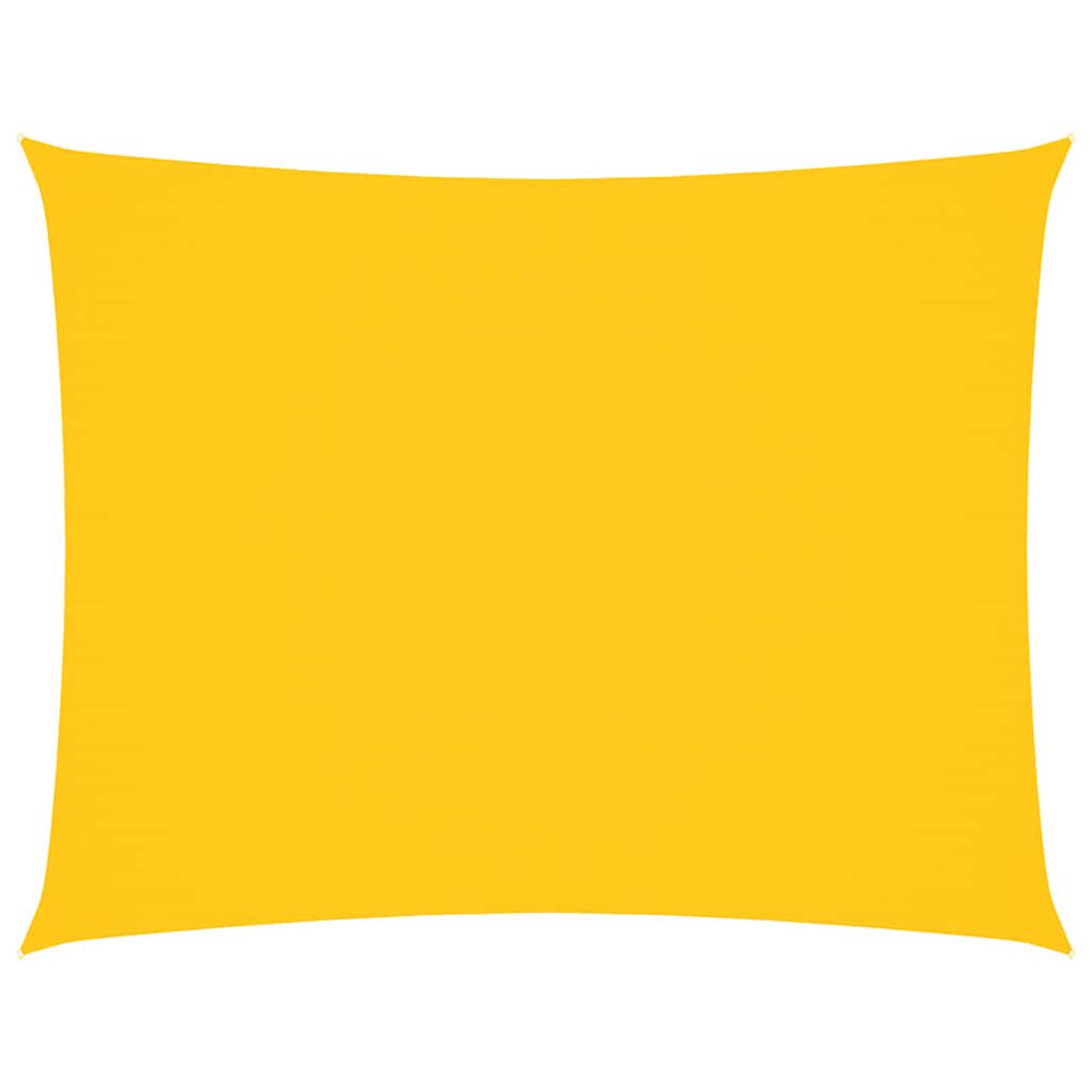 Voile de parasol tissu oxford rectangulaire 3,5x5 m jaune