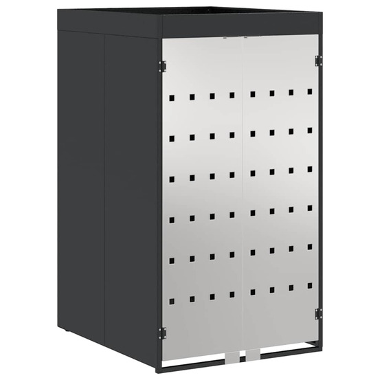 Stockage de poubelle à roulettes avec toit de jardinière d'extérieur pour poubelle de 240l