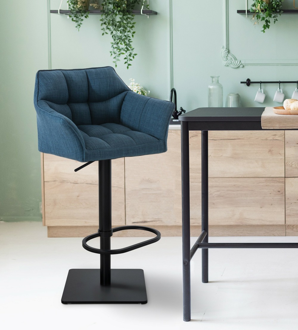 Tabouret de bar damaso b tissu